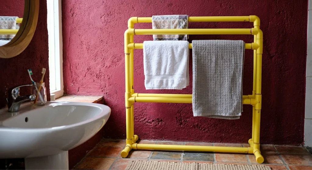 Rajoute un + à ta salle de bain ! Crée ton porte-serviettes en PVC recyclé !